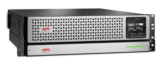 APC Smart-UPS On-Line, 3kVA, Rackmount 3U, 230V, 6x C13+2x C19 IEC outlets, SmartSlot, Extended runtime, W/ rail kit, W/ Lithium-ion external battery