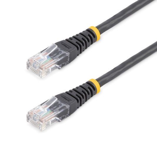 StarTechCat5e Patch Cable with Molded RJ45 Connectors - 15 m - Black
