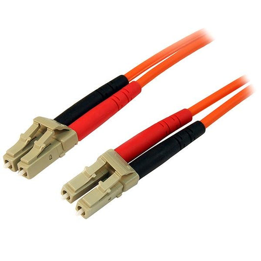 StarTech3m Fiber Optic Cable - Multimode Duplex 50/125 - LSZH Fiber Jumper Cord - LC/LC