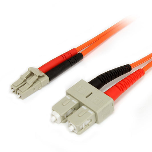 StarTech2m Fiber Optic Cable - Multimode Duplex 62.5/125 LSZH Fiber Jumper Cord - LC/SC
