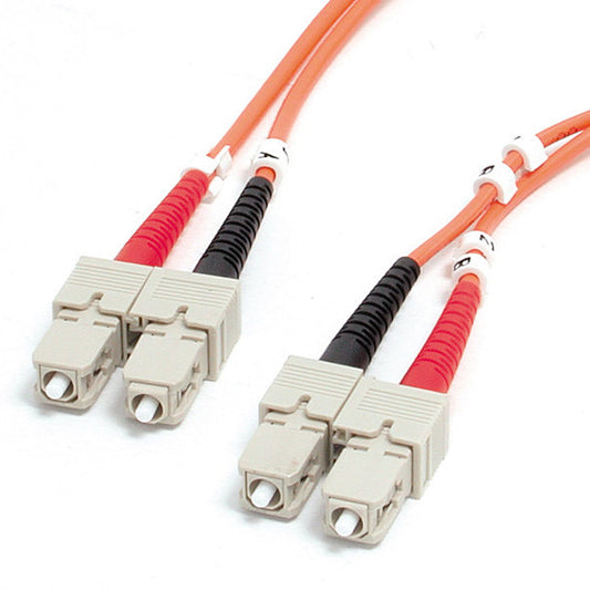 StarTech1m (3.3ft) SC to SC OM1 Multimode Fiber Optic Cable, 62.5/125 Fiber Size, 10G Networks - LSZH Fiber Patch Cord