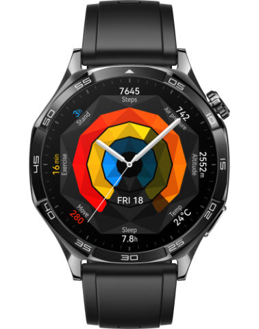 Huawei Watch GT 5 3.63 cm (1.43") AMOLED 46 mm Digital 466 x 466 pixels Touchscreen Black GPS (satellite)