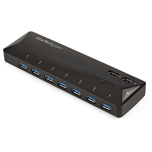 StarTech 7-Port USB 3.0 Hub plus Dedicated Charging Ports - 2 x 2.4A Ports~7-Port USB 3.0 Hub (5Gbps) plus Dedicated Charging Ports - 2 x 2.4A Ports