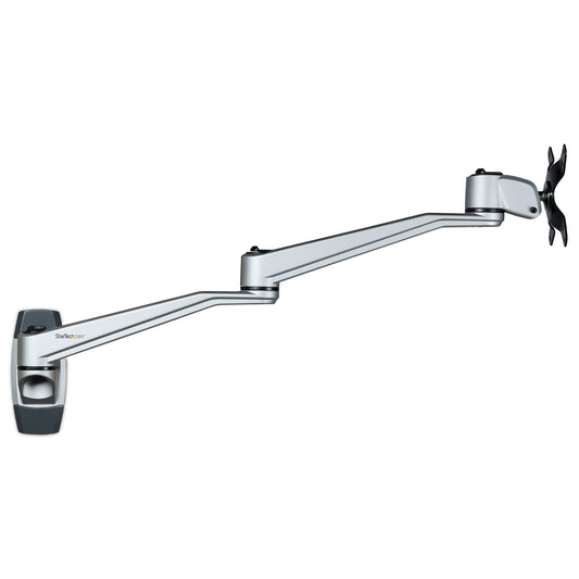StarTech Wall Mount Monitor Arm - Articulating Ergonomic VESA Wall Mount Monitor Arm - 20" (52cm) Long - Single Display up to 34 inch - Swivel/Tilt/Rotate - Adjustable Screen Mount