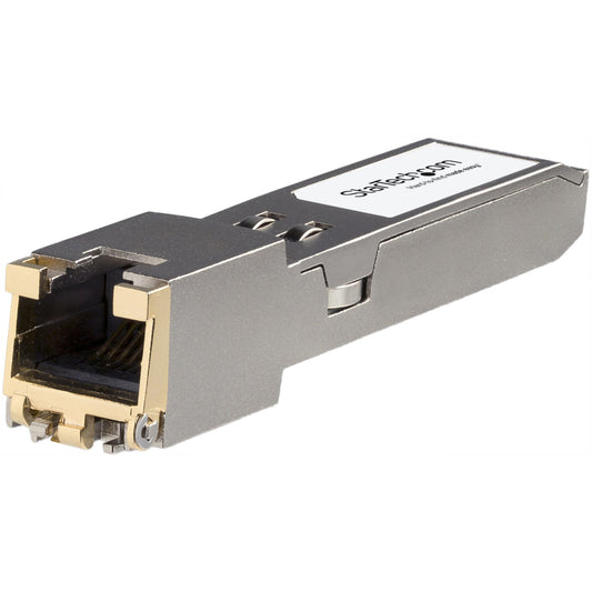 StarTech HPE JL563A Compatible SFP+ Module - 10GBASE-T - SFP to RJ45 Cat6/Cat5e - 10GE Gigabit Ethernet SFP+ - RJ-45 30m - HPE 8320, 8325-48Y8