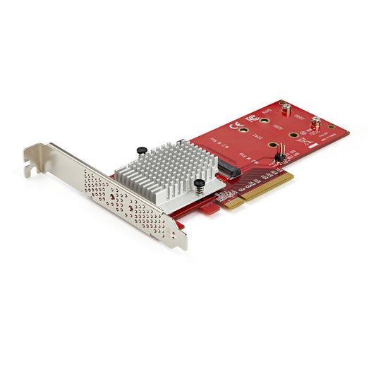 StarTech Dual M.2 PCIe SSD Adapter Card - x8 / x16 Dual NVMe or AHCI M.2 SSD to PCI Express 3.0 - M.2 NGFF PCIe (M-Key) Compatible - Supports 2242, 2260, 2280 - JBOD - Mac & PC