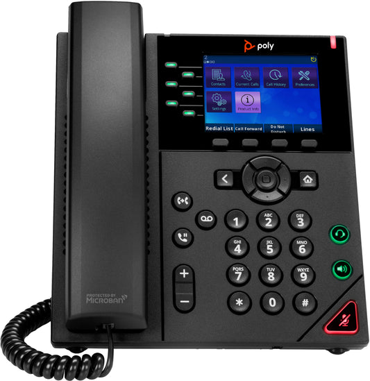 Poly OBi VVX 350 6-Line IP Phone and PoE-enabled