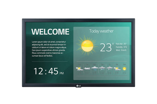 LG 22SM3G-B Digital signage display 54.6 cm (21.5') IPS Wi-Fi 250 cd/m¬≤ Full HD Black Built-in processor 16/7