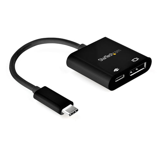 StarTech USB C to DisplayPort Adapter with Power Delivery - 8K 60Hz /4K 120Hz USB Type C to DP 1.4 Video Converter w/ 60W PD Pass-Through Charging - HBR3 - Thunderbolt 3 Compatible