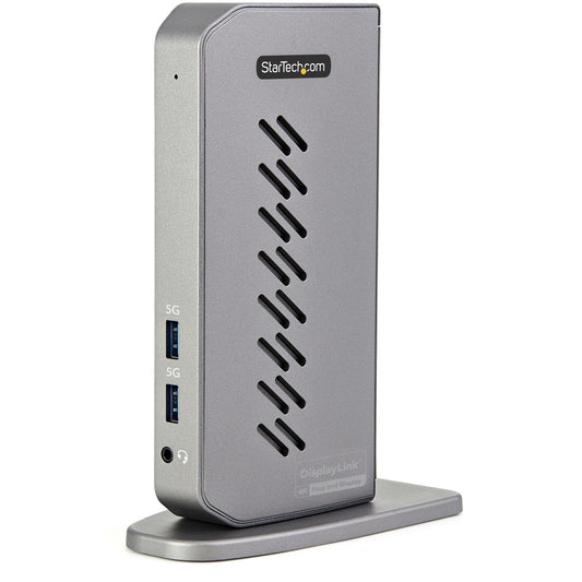 StarTech USB-C USB-A Dock - Hybrid Universal USB 3.0 Docking Station for USB-C or USB-A Laptop - Dual Monitor 4K 60Hz HDMI/DisplayPort - 6x USB-A, GbE - USB 3.1/3.2 Gen 1 - Windows/Mac