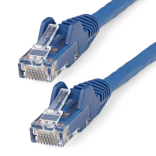 StarTech 5m CAT6 Ethernet Cable - LSZH (Low Smoke Zero Halogen) - 10 Gigabit 650MHz 100W PoE RJ45 10GbE UTP Network Patch Cord Snagless with Strain Relief - Blue, CAT 6, ETL Verified, 24AWG