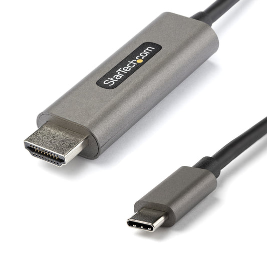 StarTech 10ft (3m) USB C to HDMI Cable 4K 60Hz w/HDR10 - Ultra HD USB Type-C to 4K HDMI 2.0b Video Adapter Cable - USB-C to HDMI HDR Monitor/Display Converter - DP 1.4 Alt Mode HBR3