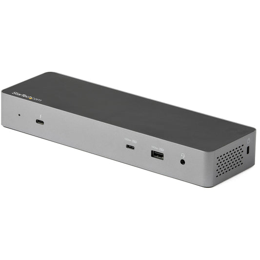 StarTechUSB C Docking Station for Macbook Pro/Air-M1/M2/M3/M4, Thunderbolt Compatible, HDMI/DisplayPort, Dual 4K 60Hz/Single 8K, USB Type-C Laptop Dock, 96W Power Delivery, USB 10Gbps