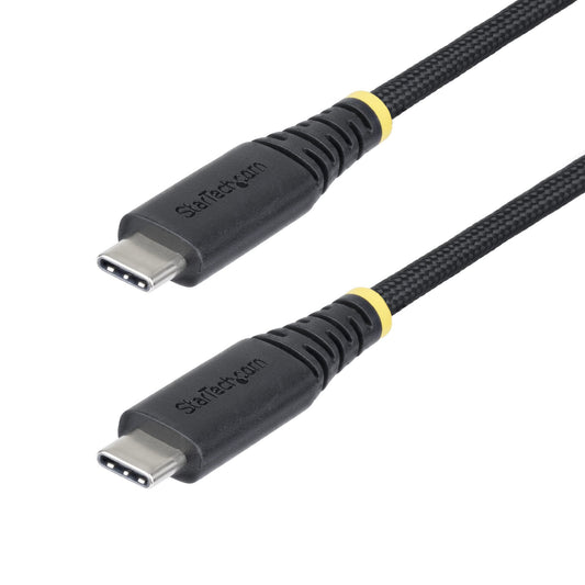 StarTech2m (6.6ft) USB-C Charging Cable, 240W (5A) PD EPR, Dual-Layer Silicone/Braided Jacket, USB 2.0 Laptop Charger Cable, USB-IF Certified, Rugged USB-C Charging Cord
