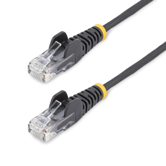 StarTech 3 m CAT6 Cable - Slim - Snagless RJ45 Connectors - Black