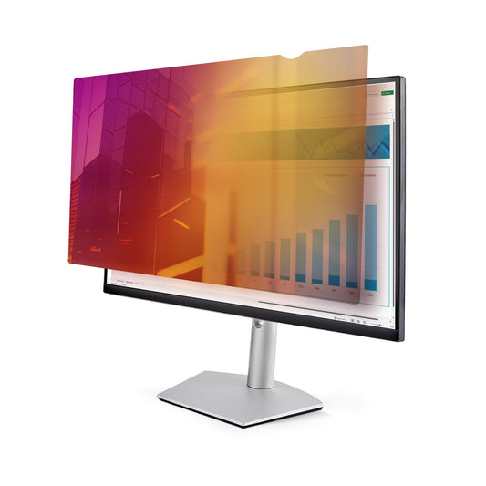 StarTech24-inch 16:9 Gold Monitor Privacy Screen, Reversible Filter w/Enhanced Privacy, Glossy Computer Security Filter, Removable Screen Protector/Shield, +/- 30 Deg.