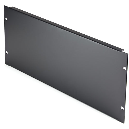 StarTech4U Blank Panel for 19 inch Rack, Enclosures & Cabinets, Rack Mount Blanking Panel for Server/Network Racks, 4RU Rack Filler, Solid Panel, Steel