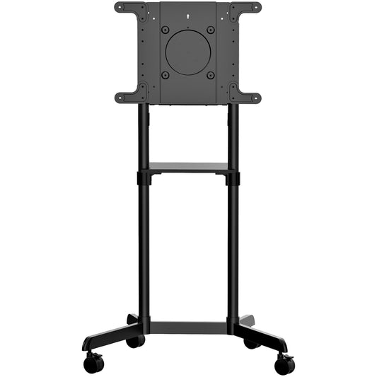 StarTech Mobile TV Cart - Portable Rolling TV Stand for 37-70" VESA Display (154lb/70kg) - TV Stand w/Shelf & Storage Compartment - Rotate/Tilt Display - Universal TV Mount on Wheels