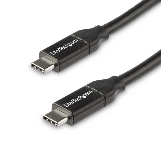 StarTechUSB-C to USB-C Cable w/ 5A PD - M/M - 0.5 m - USB 2.0 - USB-IF Certified