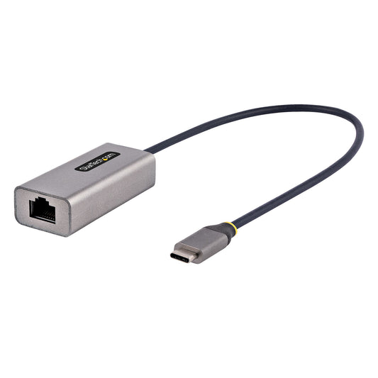StarTech USB-C to Ethernet Adapter, USB 3.0 to Gigabit Ethernet Network Adapter - 10/100/1000 Mbps, USB-C to RJ45 Ethernet Adapter (GbE), 12in Attached Cable, Driverless Install