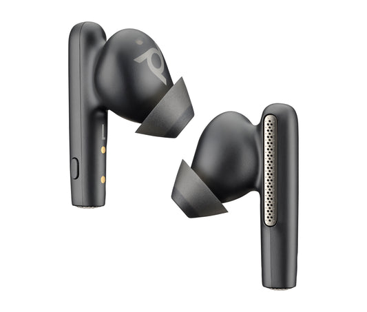 Poly Voyager Free 60+ UC Carbon Black Earbuds +BT700 USB-C Adapter +Touchscreen Charge Case