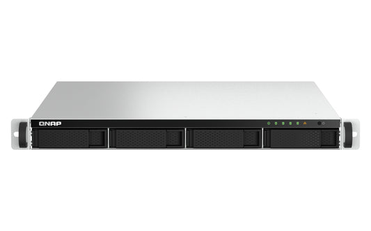 QNAP TS-464U-RP NAS Rack (1U) Intel® Celeron® N5095 8 GB DDR4 0 TB QNAP Turbo System Aluminium, Black