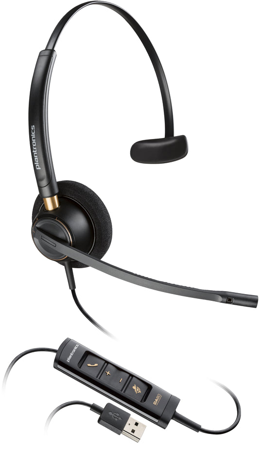 Poly EncorePro 515 Microsoft Teams Certified Monoaural with USB-A Headset