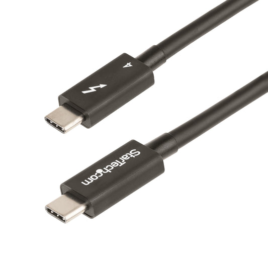 StarTech1.6ft Thunderbolt 4 Cable - 40Gbps - 100W PD - 4K/8K Video - Intel-Certified Thunderbolt Cable - Compatible w/USB 4/Thunderbolt 3/USB 3.2/USB Type-C/DisplayPort