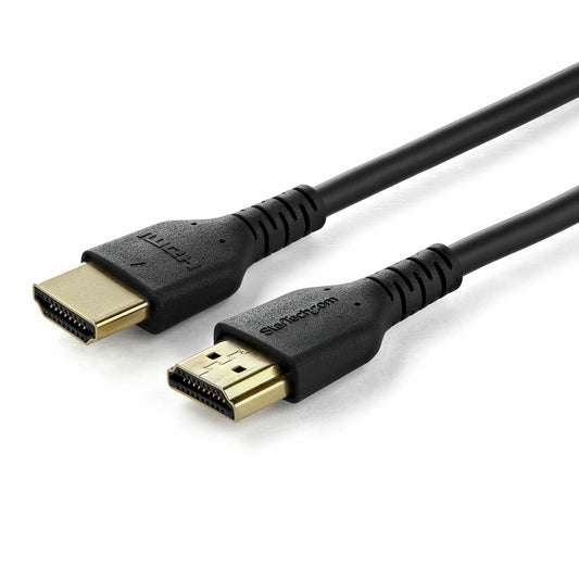StarTech4.9ft (1.5m) Premium Certified HDMI 2.0 Cable with Ethernet - Durable High Speed UHD 4K 60Hz HDR - Rugged M/M HDMI Cord with Aramid Fiber - TPE - Ultra HD Monitors, TVs & Displays