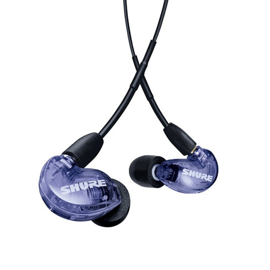 SHURE SE215 [PURPLE ]  PRO SOUND ISOLATING IN-EAR HEADPHONES 3.5MM [REFURBISHED]