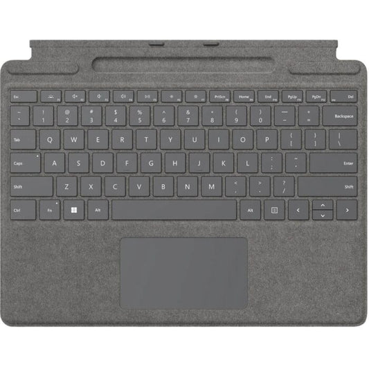 Surface Pro 8/9/10/11 13" Signature Keyboard Platinum (Pen Slot No Pen)W/Copilot Key